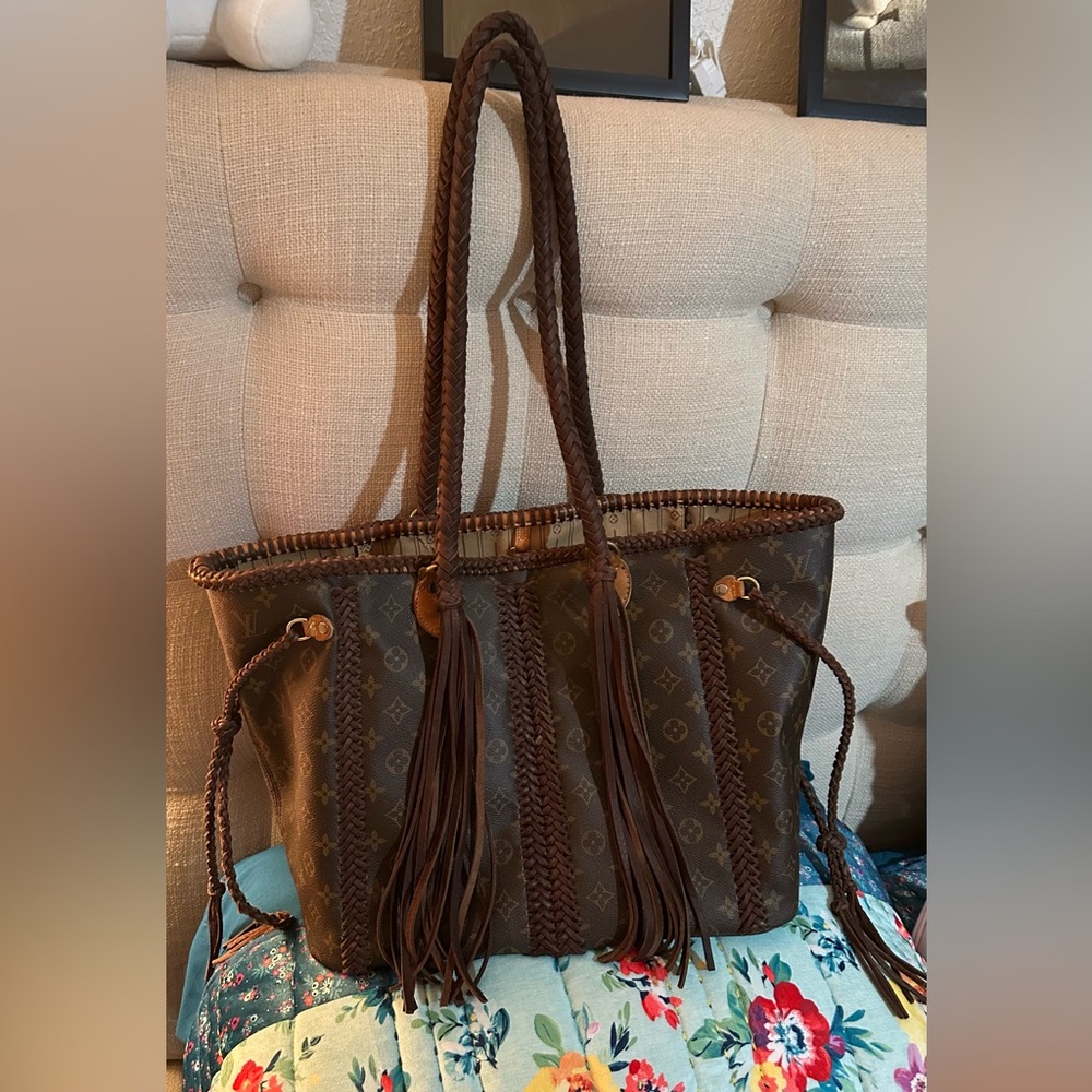 LV vintage boho bags tote